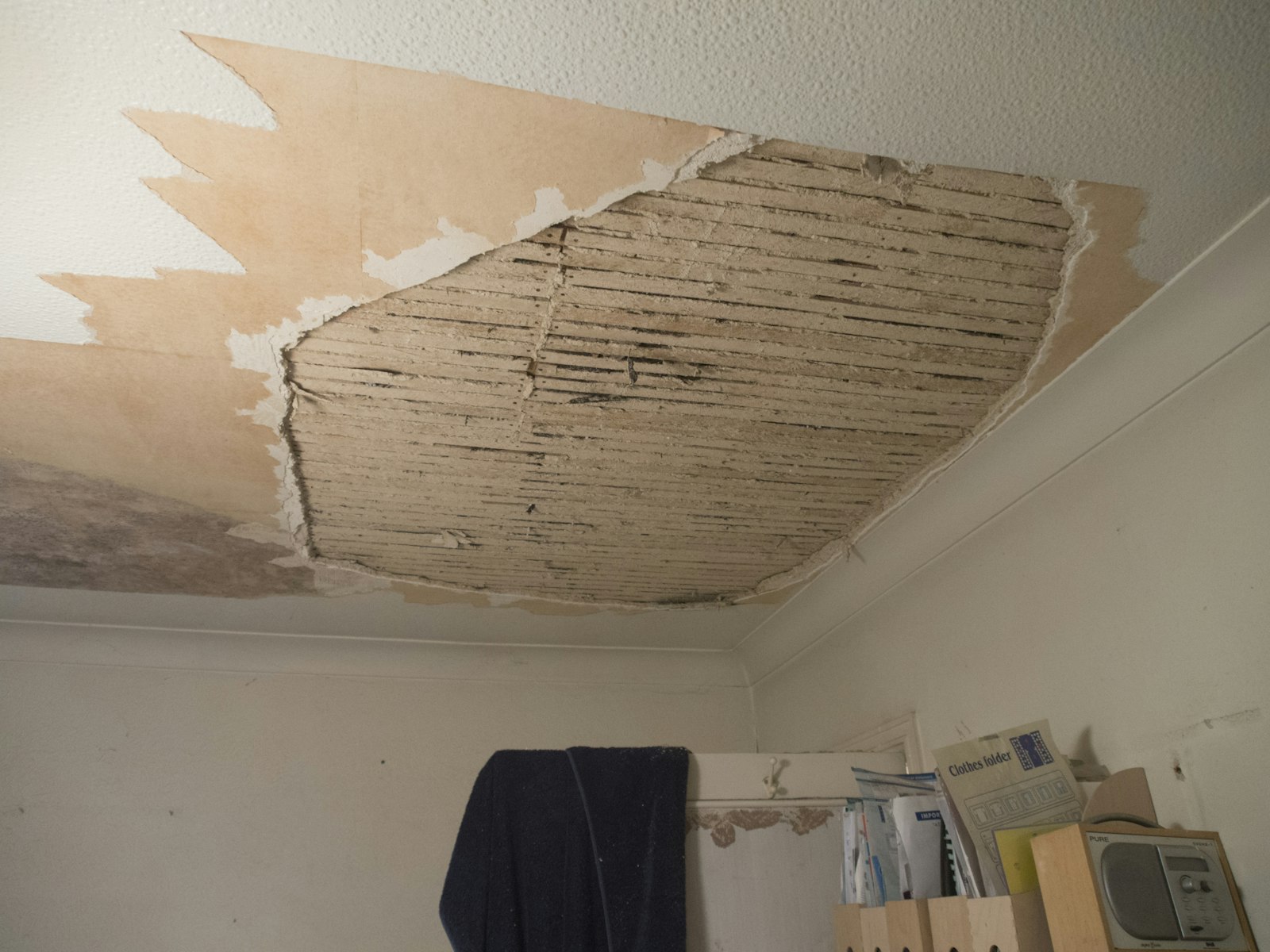 Water damage in a rented Pennsylvania apartment