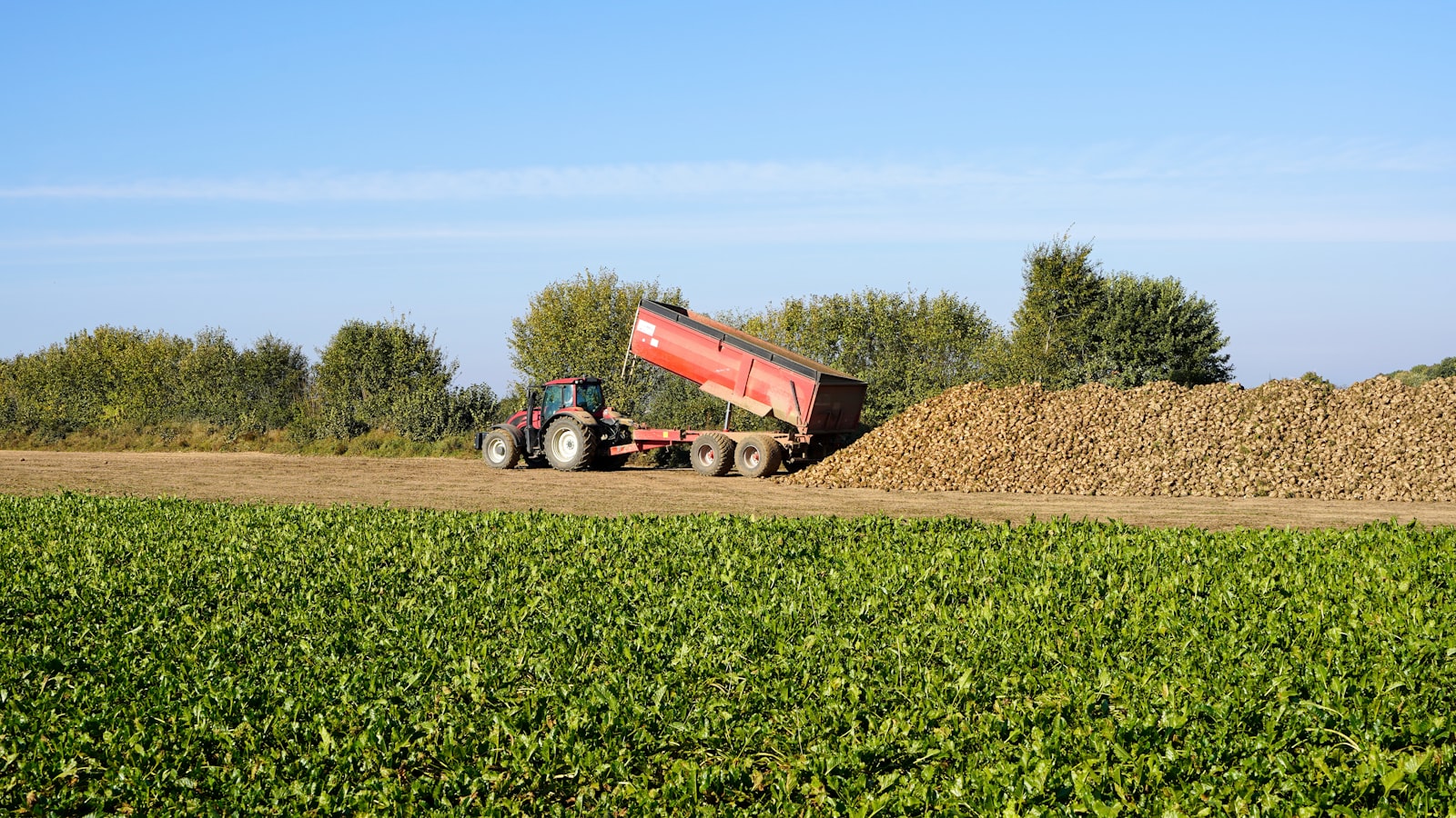 A farm truck hauling agricultural goods in Pennsylvania