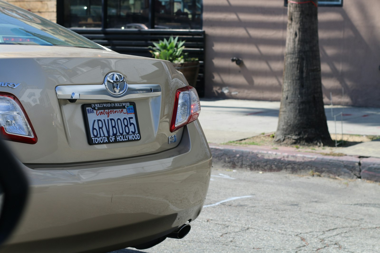 An out-of-state license plate on a vehicle newly arrived in Pennsylvania