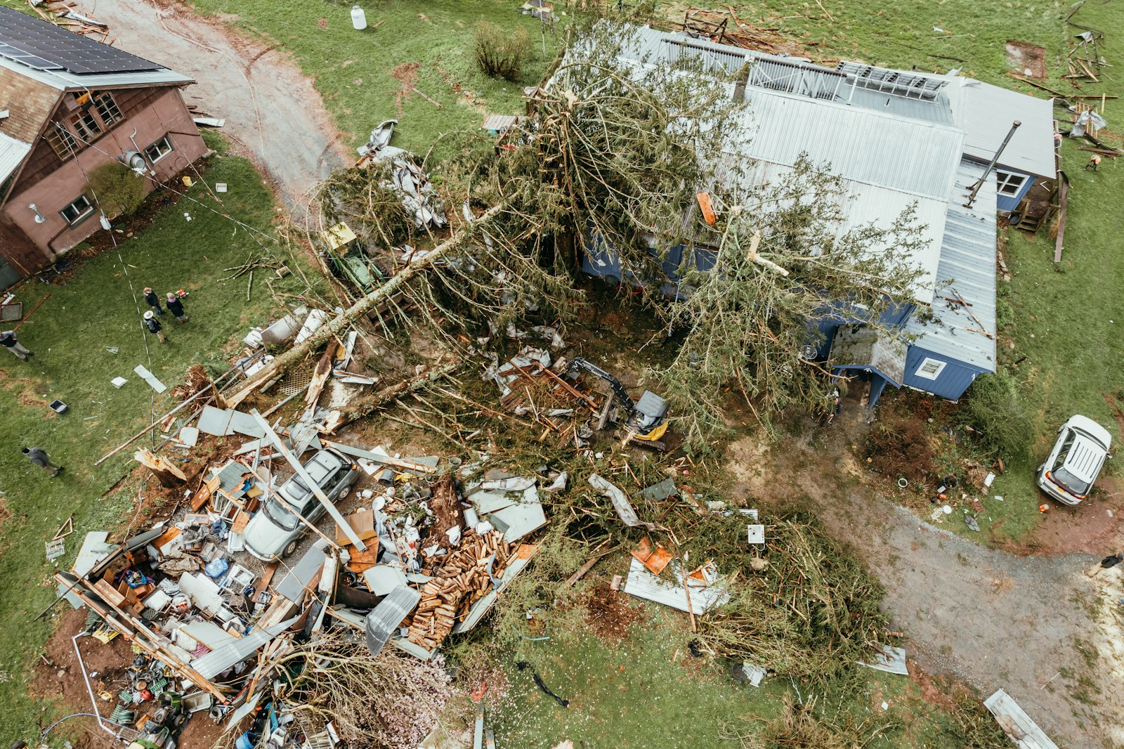 Storm damage to a Pennsylvania home