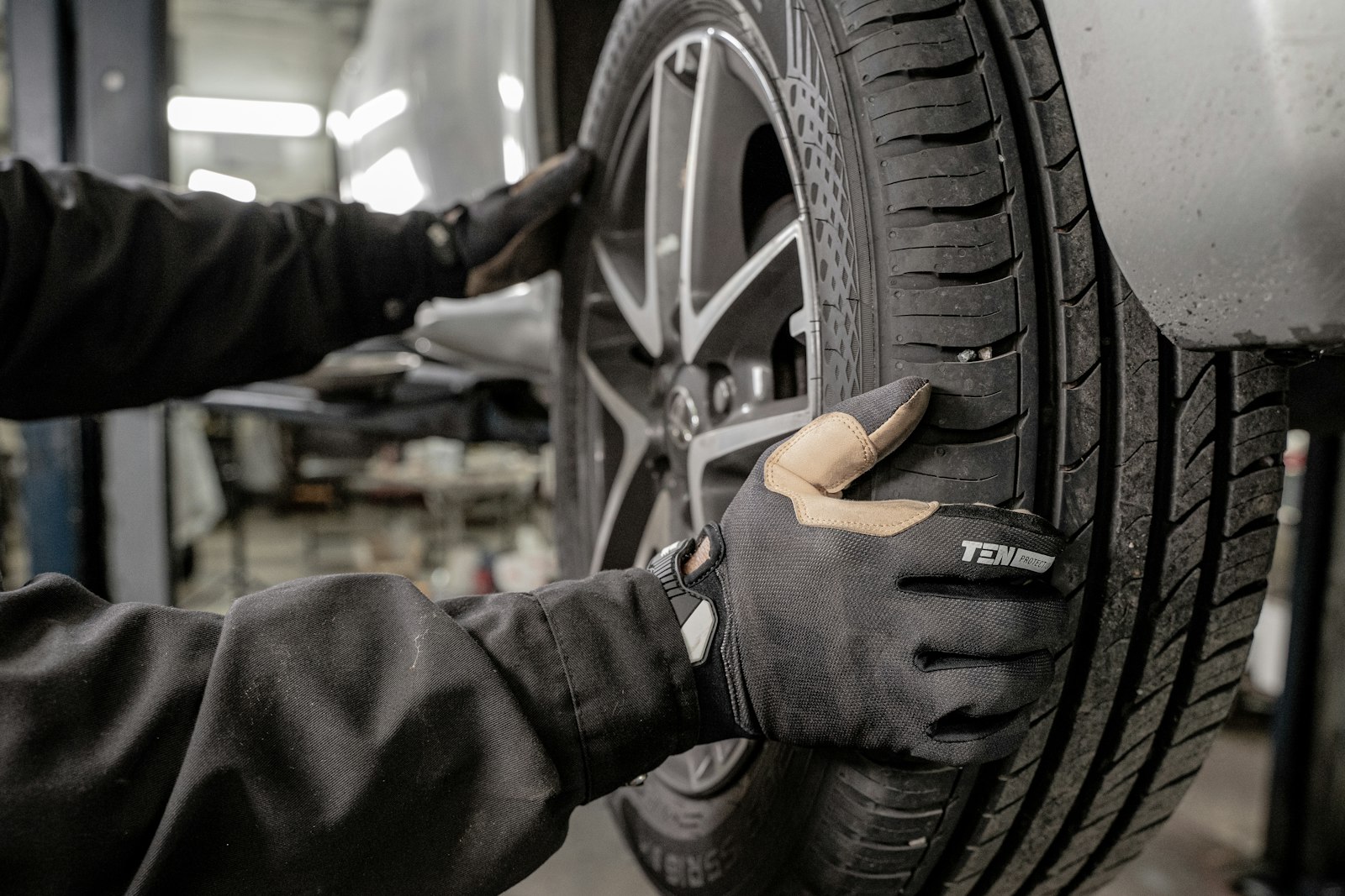Tyre tread depth measured at a Pennsylvania inspection